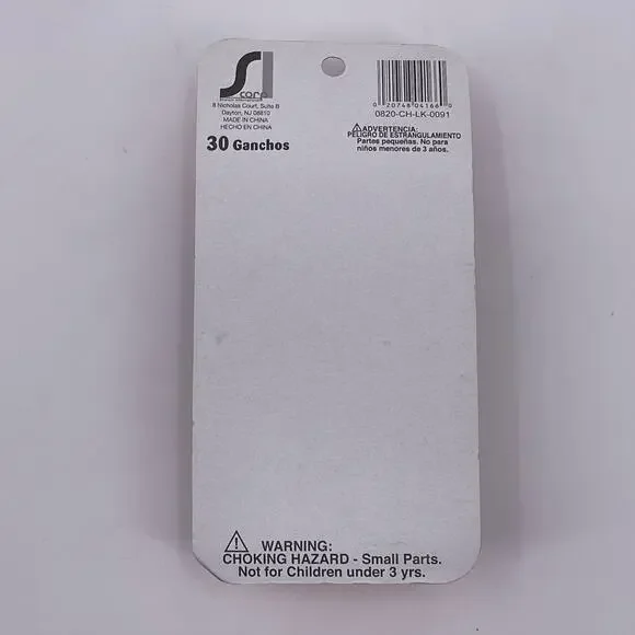 30 Vintage Plastic Barrettes Bejeweled brand W320774BA Colorful Retro NOS NEW - Picture 5 of 7